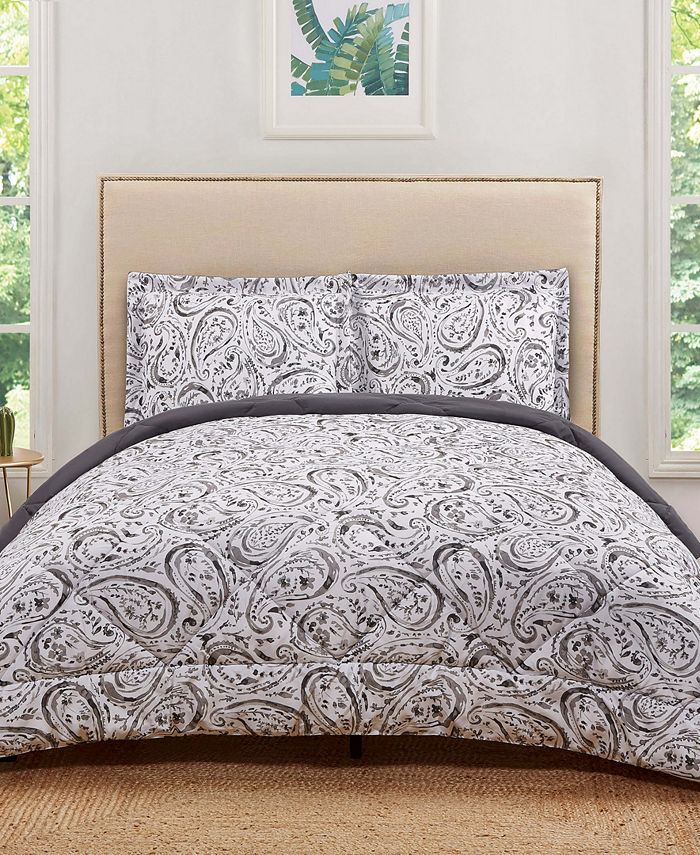 Truly Soft Watercolor Paisley King Comforter Set Macy's