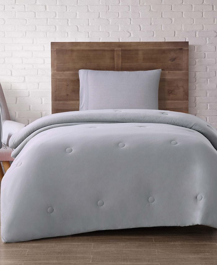 Brooklyn Loom Solid Jersey Twin XL 4 Piece Dorm Set Macy's