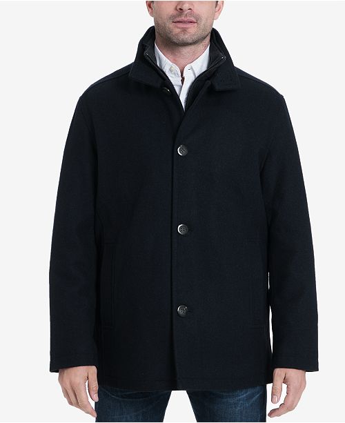 London Fog Men S Wool Blend Layered Car Coat Created For Macy S