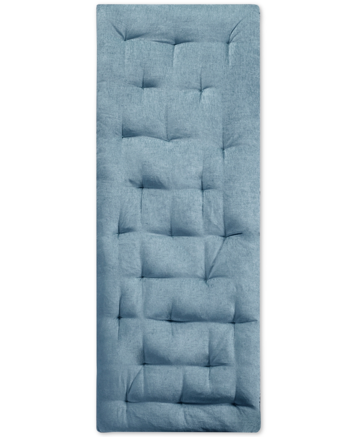 Intelligent Design Edelia Poly Chenille Lounge Floor Pillow Cushion, 27"x74" In Aqua