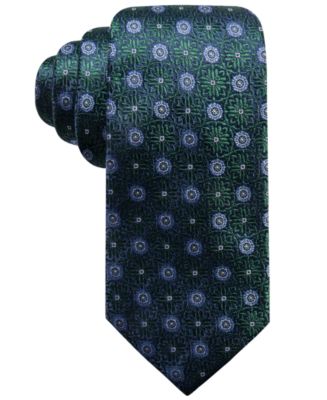 Tasso Elba Men's Medallion Silk Tie, Created for Macy's - Macy's