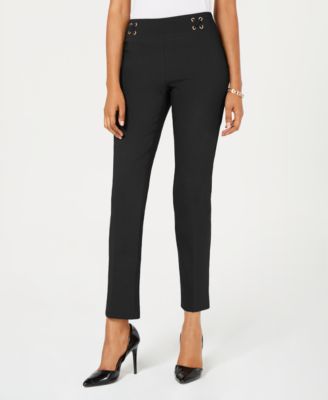 JM Collection - Pull-On Straight-Leg Pants