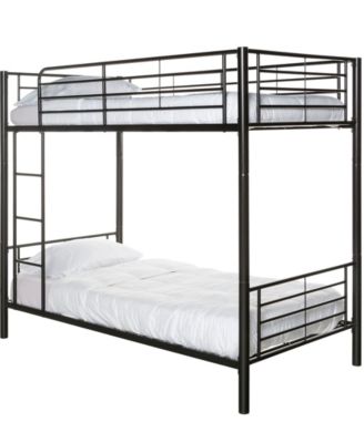 walker edison twin metal loft bed