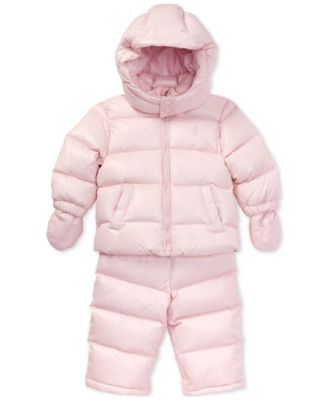 Macy's baby girl snowsuit best sale