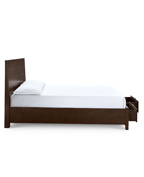 Furniture Tribeca Brown Storage Full Bed, Created for Macy&#39;s & Reviews - Furniture - Macy&#39;s