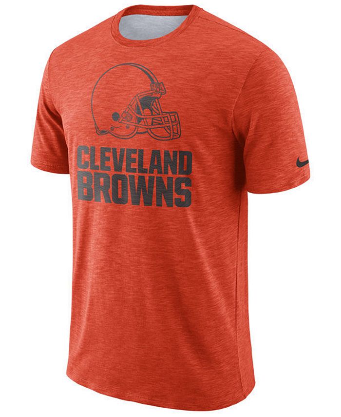 Nike Men's Cleveland Browns Dri-Fit Cotton Slub On-Field T-Shirt - Macy's