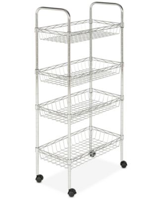 Safavieh Pierre Chrome Wire Adjustable Mini Trolley - Macy's