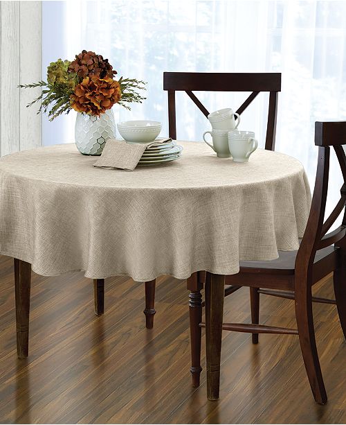 Elrene Pennington Ivory 70 Round Tablecloth Reviews Table
