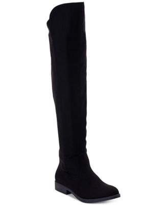 Over the hotsell knee zip boots