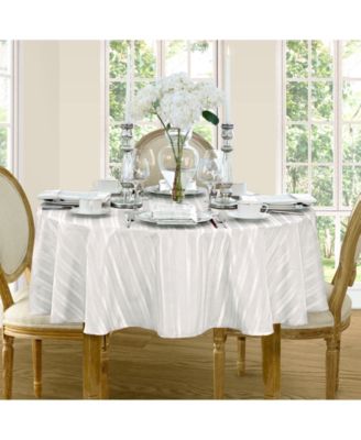 Elrene Denley Stripe Round Tablecloth, 70"