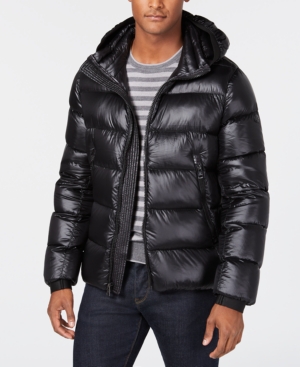 Calvin Klein Men's Slim-Fit Hooded Water Resistant Down Jacket