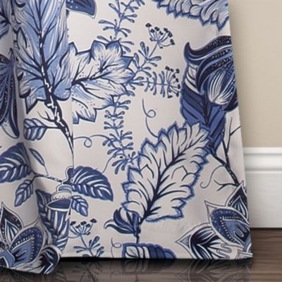 Lush Décor Cynthia Jacobean Floral 52" x 84" Curtain Set