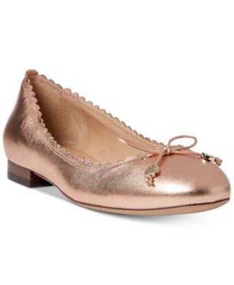 ralph lauren glennie bow flats