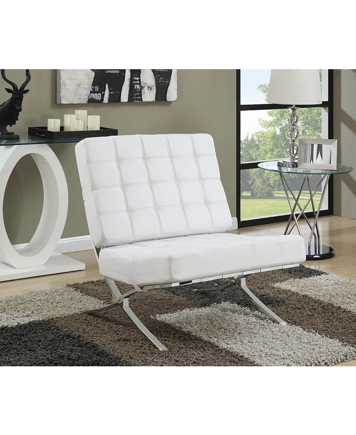 BLUSH & BRASS Flatbush Modern Armless Accent Chair - Macy's