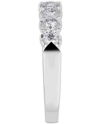 Macy's - Certified Diamond Scalloped Ring (1/2 ct. t.w.) in 14k White Gold