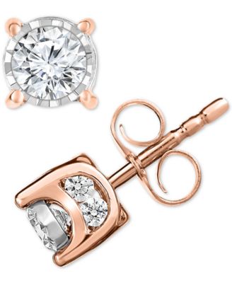 TruMiracle&reg; Diamond Stud Earrings (1/2 ct. t.w.) in 14k Gold