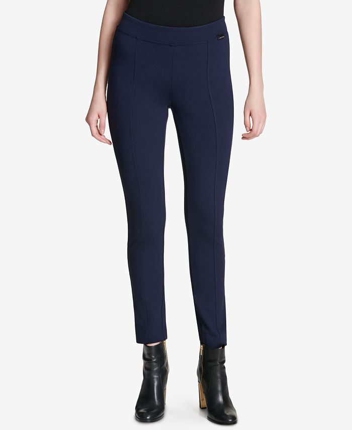 Calvin Klein Seamed Skinny Pants - Macy's