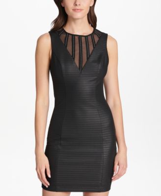 illusion bodycon dress