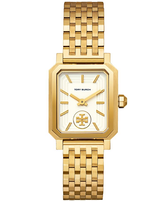 Tory Burch Women's Robinson Gold-Tone Stainless Steel Bracelet Watch  27x29mm & Reviews - All Watches - Jewelry & Watches - Macy's