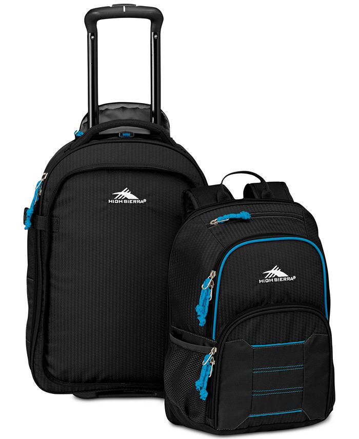 High Sierra® Business Travel 22 Wheeled Carry-On & Backpack Luggage DayPack 