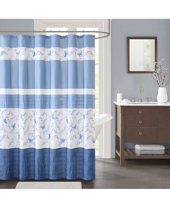 JLA Home Solandis Printed 72" x 72" Shower Curtain, Created for Macy's & Reviews Shower