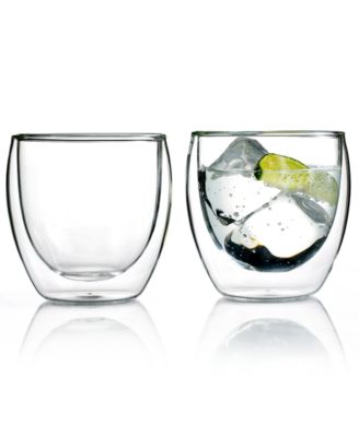 Pavina Set of 2 Double Walled 8.5 Oz. Glasses