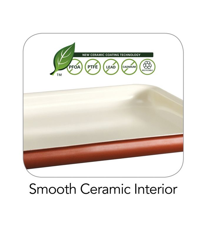 Tramontina Style Ceramica Metallic Copper 16 x 11 in Baking Tray Macy's