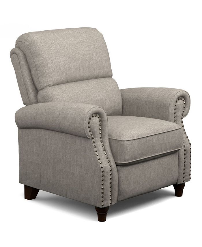 Furniture ProLounger® Push Back Recliner Chair in Dove Gray Linen Macy's