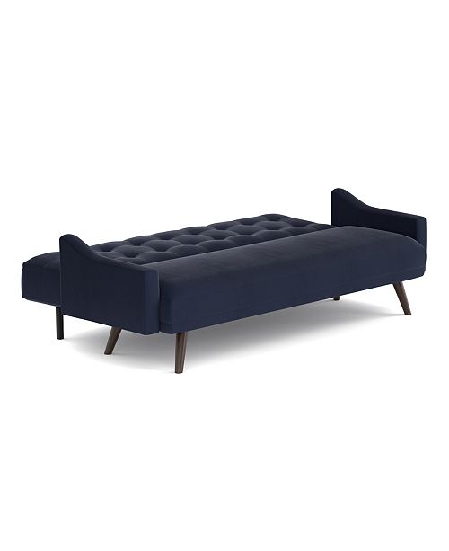 Sunday Theory Oak Creek Click Clack Futon Sofa Bed In Navy Blue