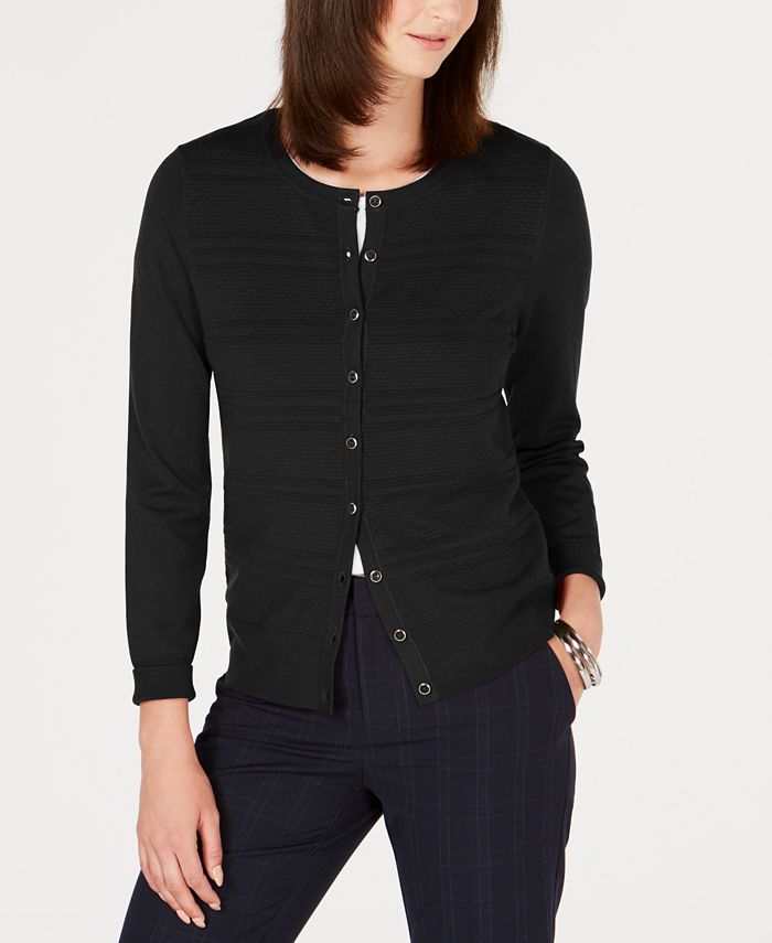 Charter club top black cardigan