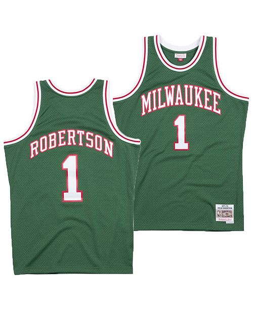 Mitchell Ness Men S Oscar Robertson Milwaukee Bucks Hardwood