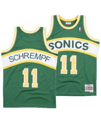 Seattle Supersonics #11 Detlef Schrempf 1995-96 Red Throwback Swingman  Jersey on sale,for Cheap,wholesale from China
