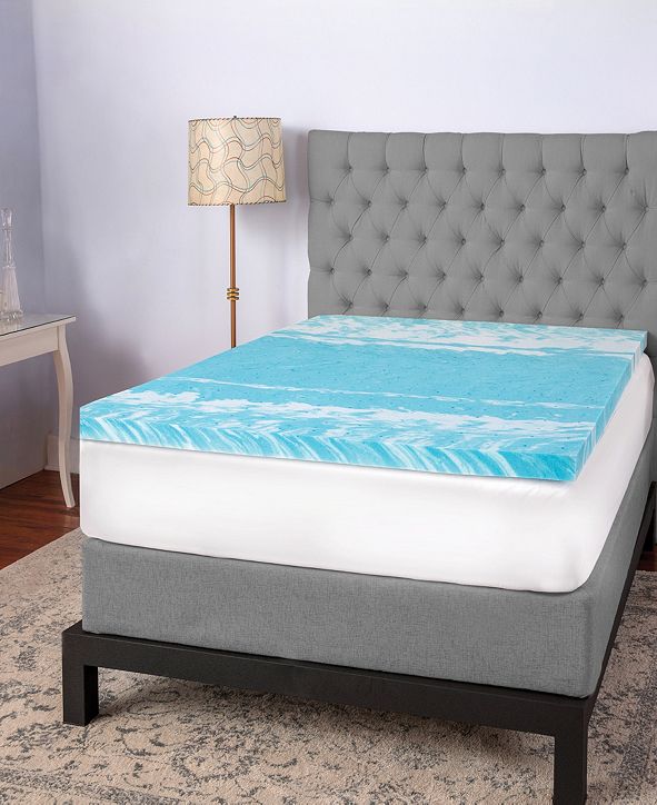 3" Gel Swirl Memory Foam Queen Mattress Topper & Reviews