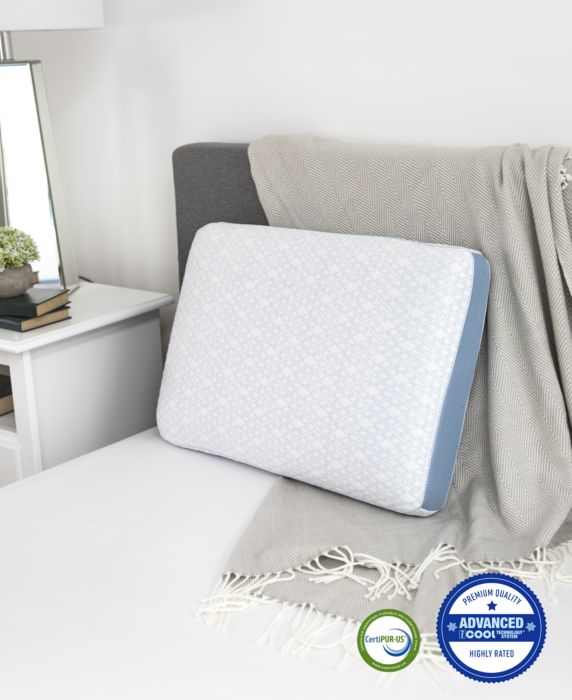 CLOSEOUT!Advanced iCOOL GelInfused Memory Foam Gusset Standard Pillow