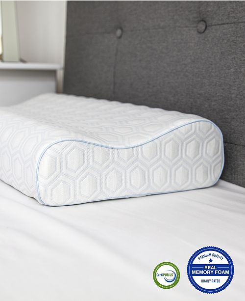Sensorgel Luxury Gel Infused Memory Foam King Contour Pillow With