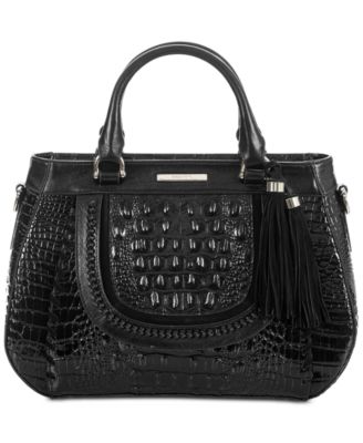 Brahmin - Raelynn Black Wilde Medium Satchel