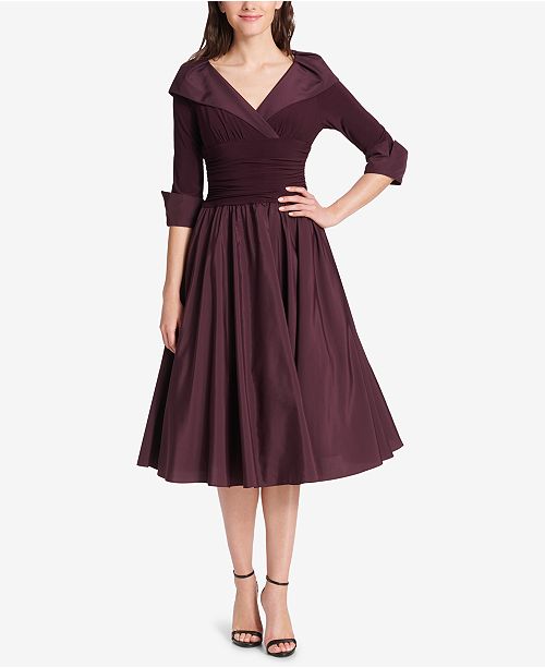 Jessica Howard Portrait Collar A Line Dress Reviews Dresses