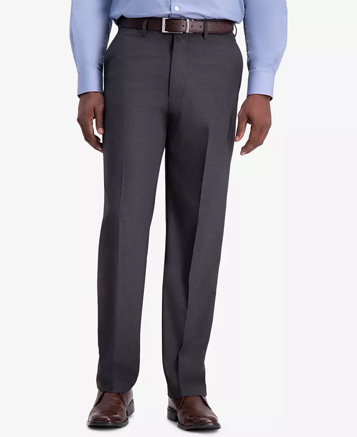 JMH Men's 4-Way Stretch Classic Fit Flat Front Dress Pant