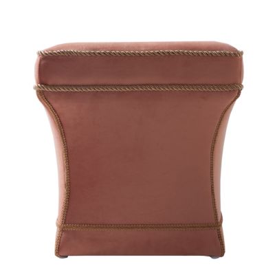 Jennifer Taylor Home Savannah Ottomane In Neutral – Quadratischer Sockel-Ottomane, 45% Polyester, 55% Baumwolle