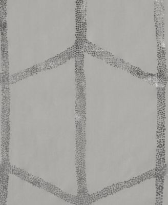 Raina Metallic Printed Shower Curtain, 72" x  72"