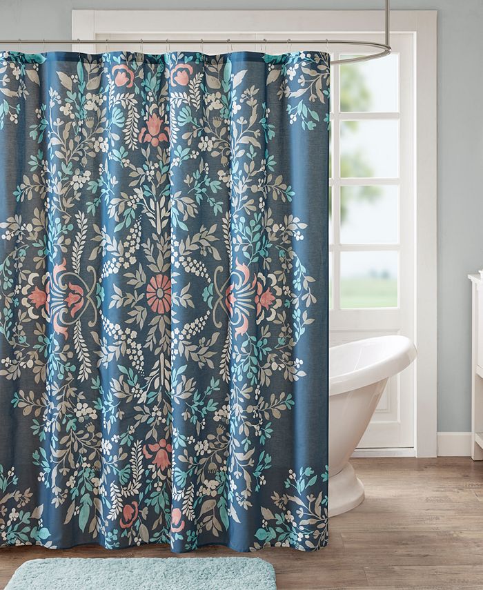 Madison Park Eden 72" x 72" Cotton Printed Shower Curtain & Reviews