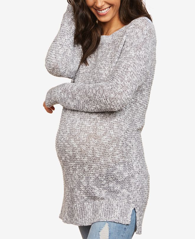 Motherhood Maternity Crewneck Sweater & Reviews Maternity Women