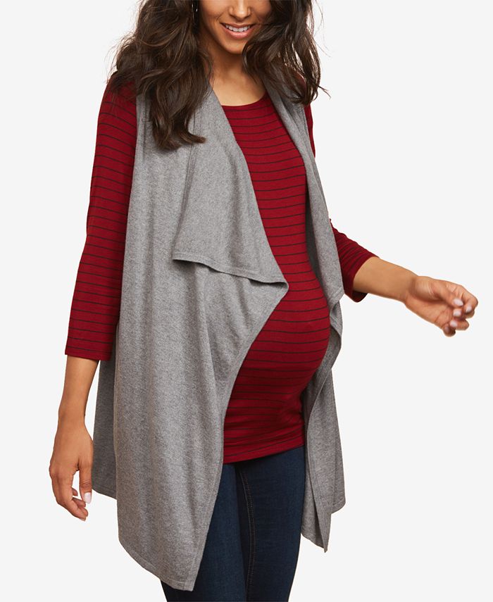 Motherhood Maternity Draped Vest Macy's