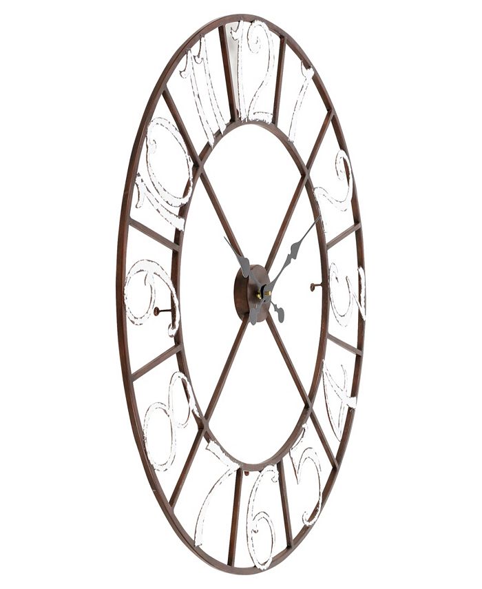 Aspire Home Accents Zandra Metal Wall Clock Macy's
