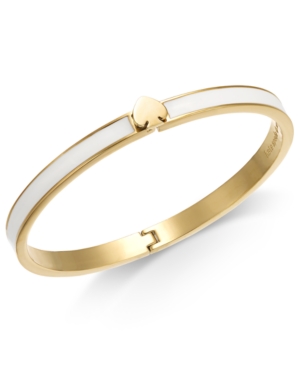 UPC 098686376090 product image for kate spade new york Gold-Tone Enamel-Fill Bangle Bracelet | upcitemdb.com
