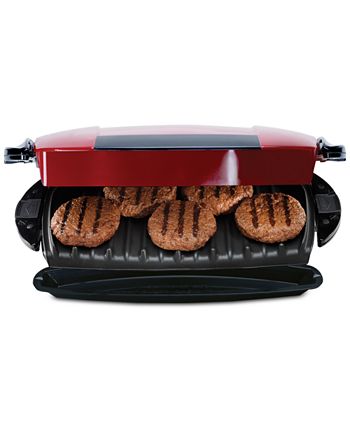 George Foreman 6-Serving Removable Plate Electric Indoor Grill and