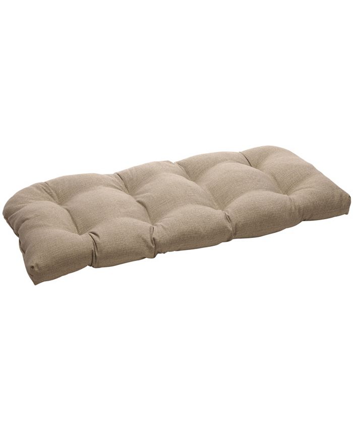 Pillow Perfect - Monti Chino Wicker Loveseat Cushion