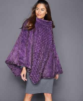 The Fur Vault - Mink Fur Poncho