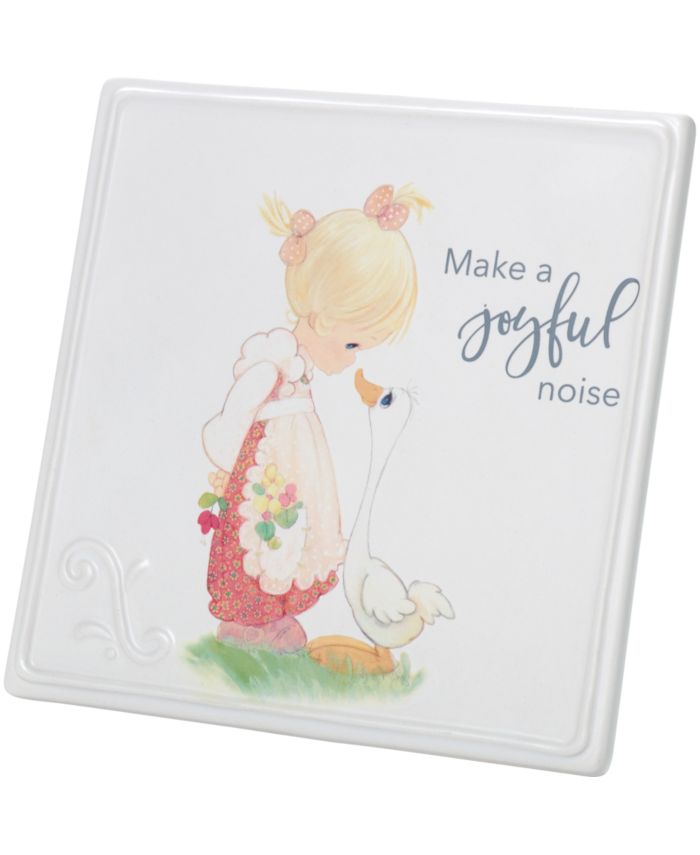 Precious Moments Make A Joyful Noise Girl With Goose Wall Plaque & Reviews - Macy's