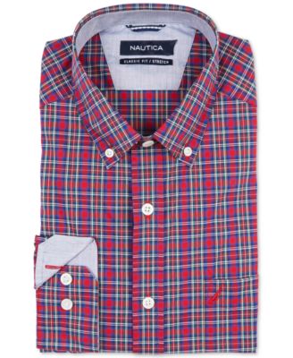 Manteau Homme Nautica En Laine Mélangée, Motif Tonal Plaid, Taille 46 L, Neuf Avec étiquettes